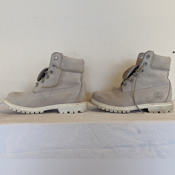 Timberland 6" Premium Waterproof Leather Boots - Gray Women’s Size 6 M R149M - Picture 2 of 8